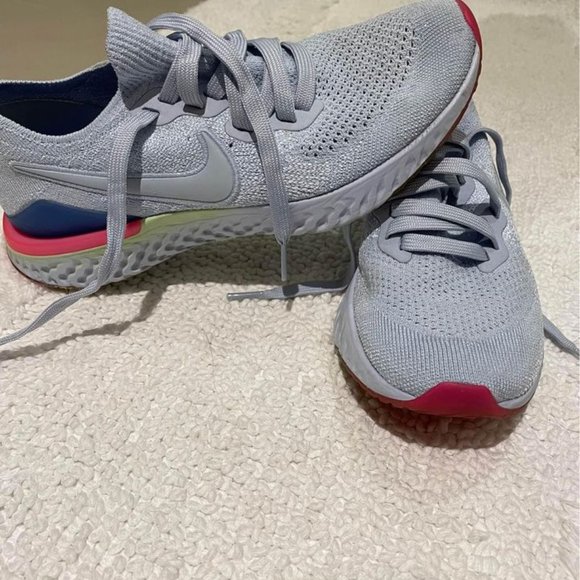 YOUTH NIKE Epic React Flyknit 2 'Hydrogen Blue' - Picture 2 of 7